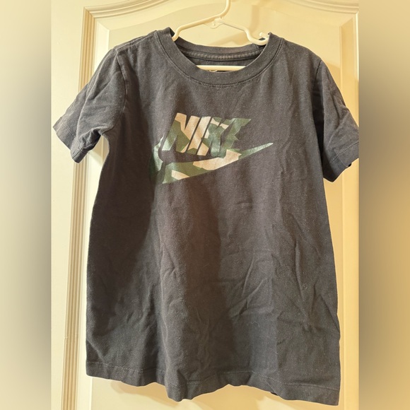 Nike Other - Nike | Black Tee Shirt Swoosh Camouflage Gray size Small Boys